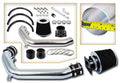 Rtunes Racing Short Ram Air Intake Kit + Filter Combo BLACK Compatible For 89-94 Nissan 240sx S13 2.4L