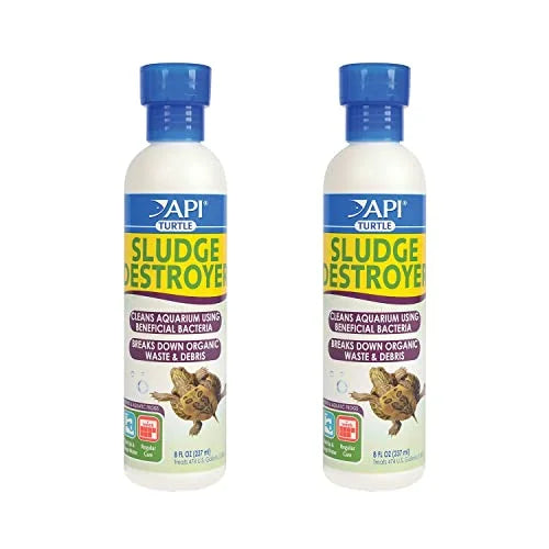 API Turtle Products: Sludge Remover to Clean Aquarium; Conditioner to Make Tap Safe for Turtles; TURTLEFIX Reme - 2 Pack