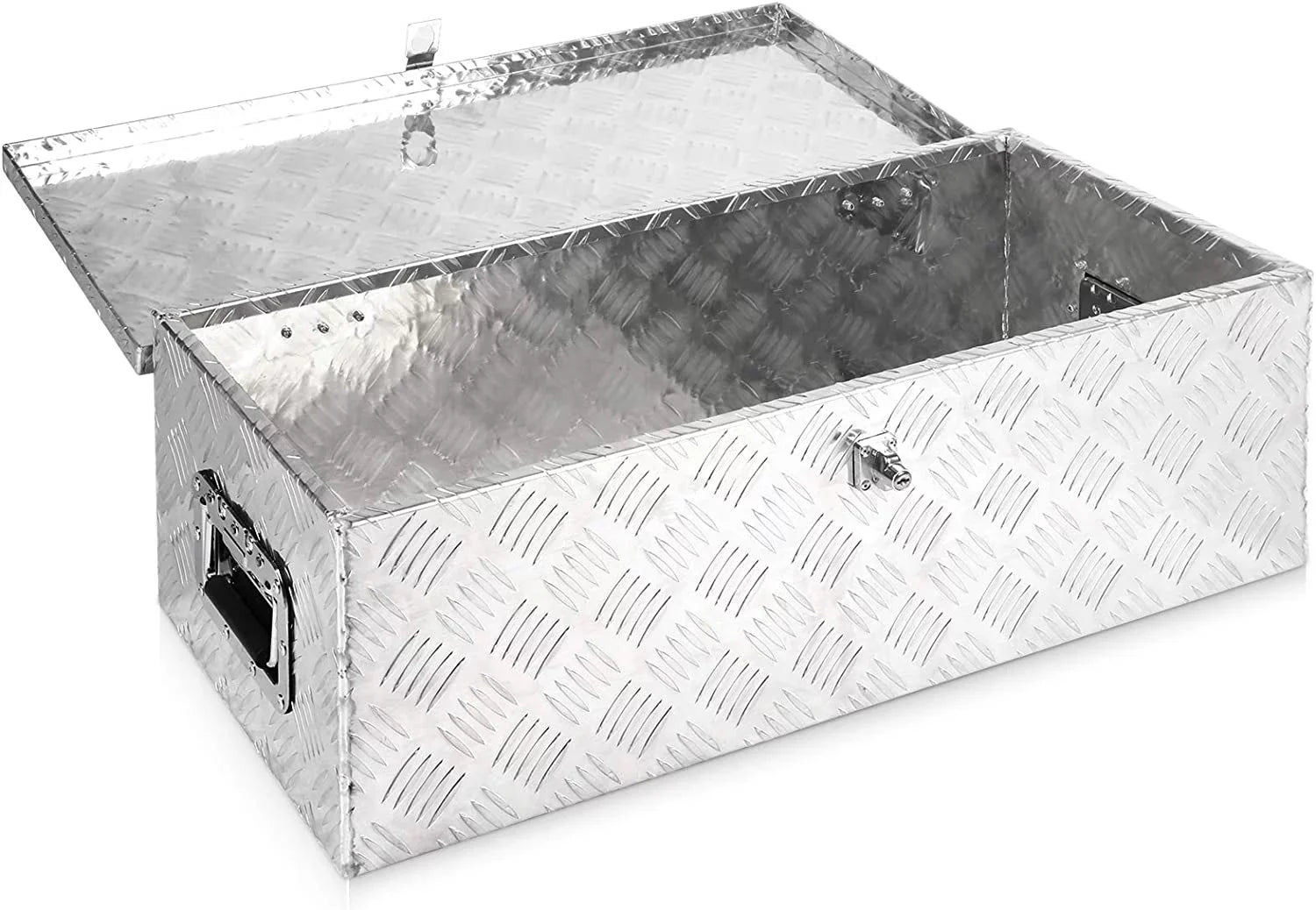 Heavy Duty 30'' Aluminum Tool Box Truck Tool Boxes for Bed of Truck Pickup Storage w/Lock Silver