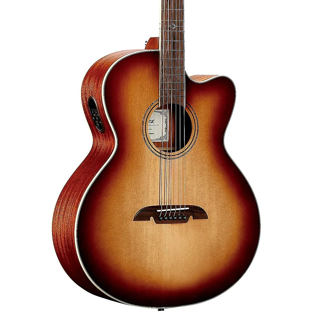 Alvarez ABT60CE Baritone Acoustic-Voltage-driven Guitar Shadow Burst