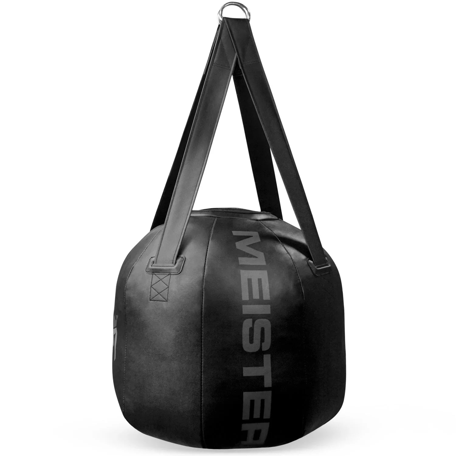 Meister 60lb Filled Wrecking Ball Heavy Bag for Boxing & MMA - Black