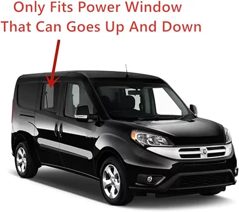 Tempered Power Movable Passenger Right Side Rear Door Window Door Glass Compatible with Ram Promaster City 2015-2022 Models