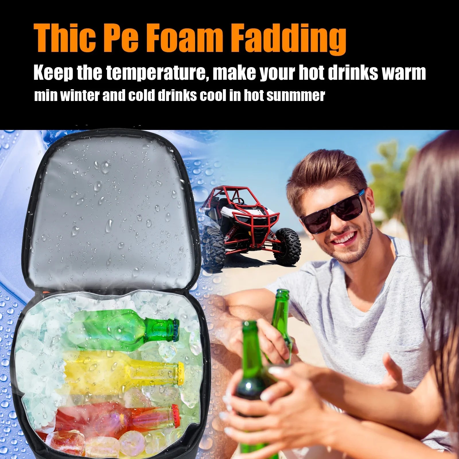RZR RS1 Storage Organizers UTV Accessories Underhood Storage Bag Cooler Liquidproof Tool Bag Fit for Polaris RZR RS1 2018+