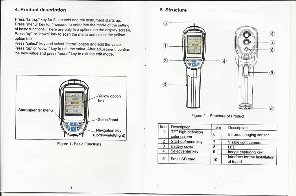 Perfectprime IR0002; Infrared IR Thermal Imager & Visible Light Camera with IR-Black