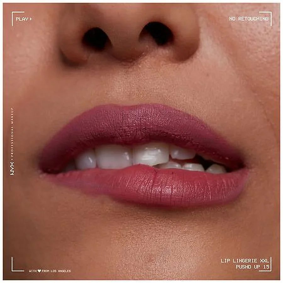 NYX Professional Makeup Lip Lingerie XXL Matte Liquid Lipstick; Push'D Up 1.0 EA Pack of 2
