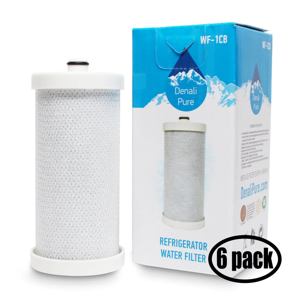 6-Pack Compatible with White Westinghouse WRS3R3EW0 Refrigerator Filter - Compatible with White Westinghouse WF1CB; WFCB Fridge Filter Cartridge