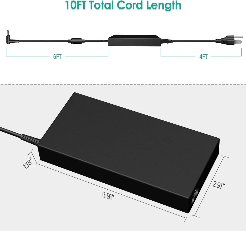150W 7.7A AC Charger for HP Original HP ZBook 15 16 17 15u 15v G3 G4 G5 G6 G8 OMEN 15 17 ZBook Create Fury 15 17 G7 Victus 15 ADP-150XB B 740243-001 Laptop Power Adapter
