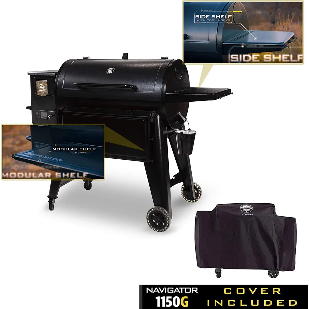 Dansons 262965 Navgator 1150 Pellet Grill, Black & Gray