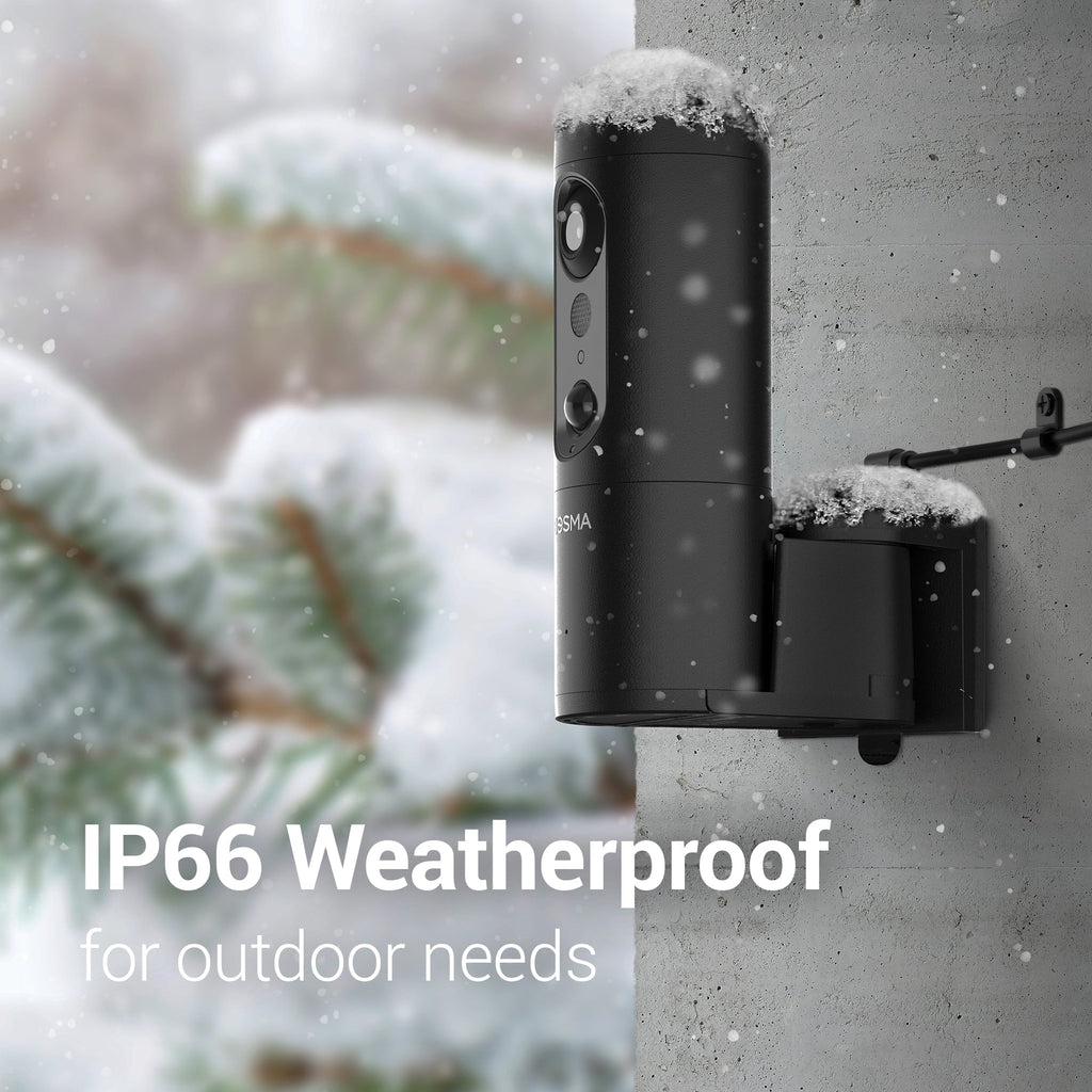 Bosma DI4101 EX Pro 3.0 MP Pan-and-Tilt Outdoor Wi-Fi Security Camera with Spotlight