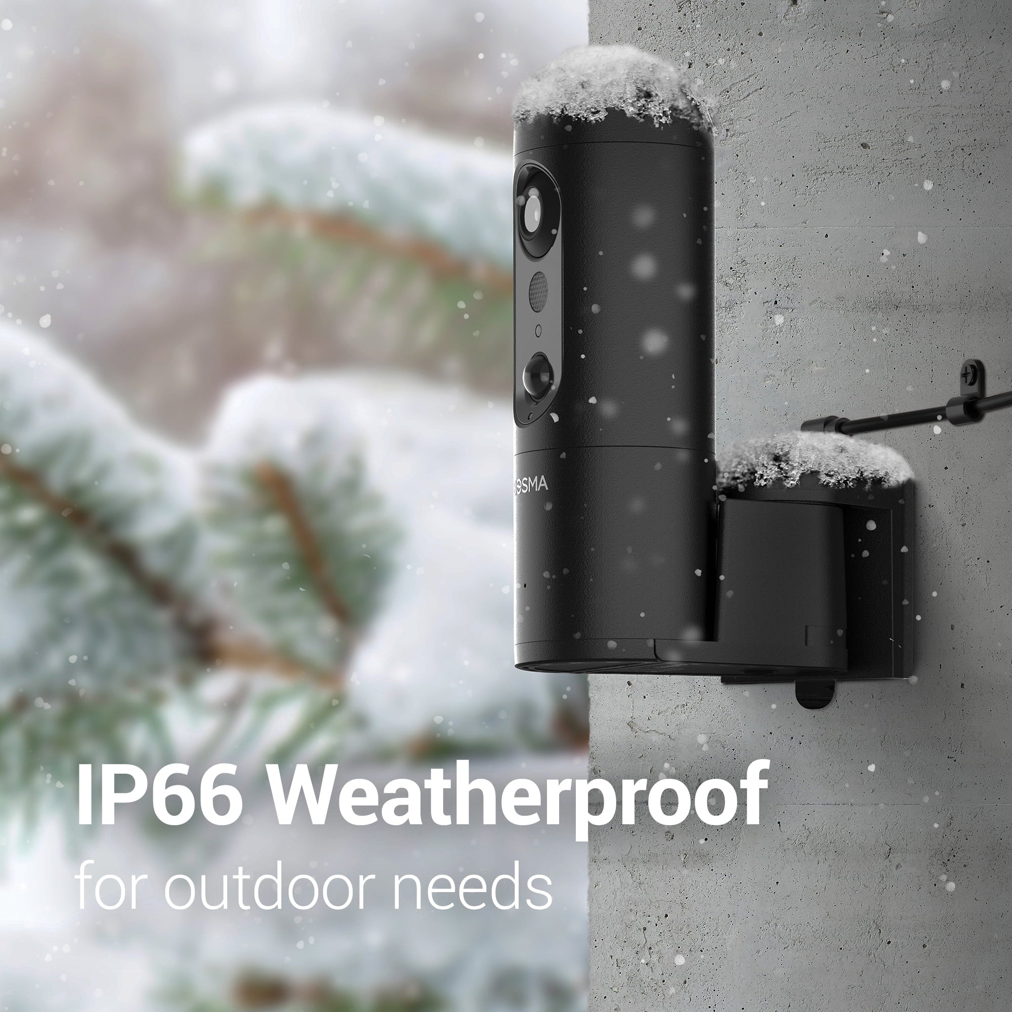 Bosma DI4101 EX Pro 3.0 MP Pan-and-Tilt Outdoor Wi-Fi Security Camera with Spotlight