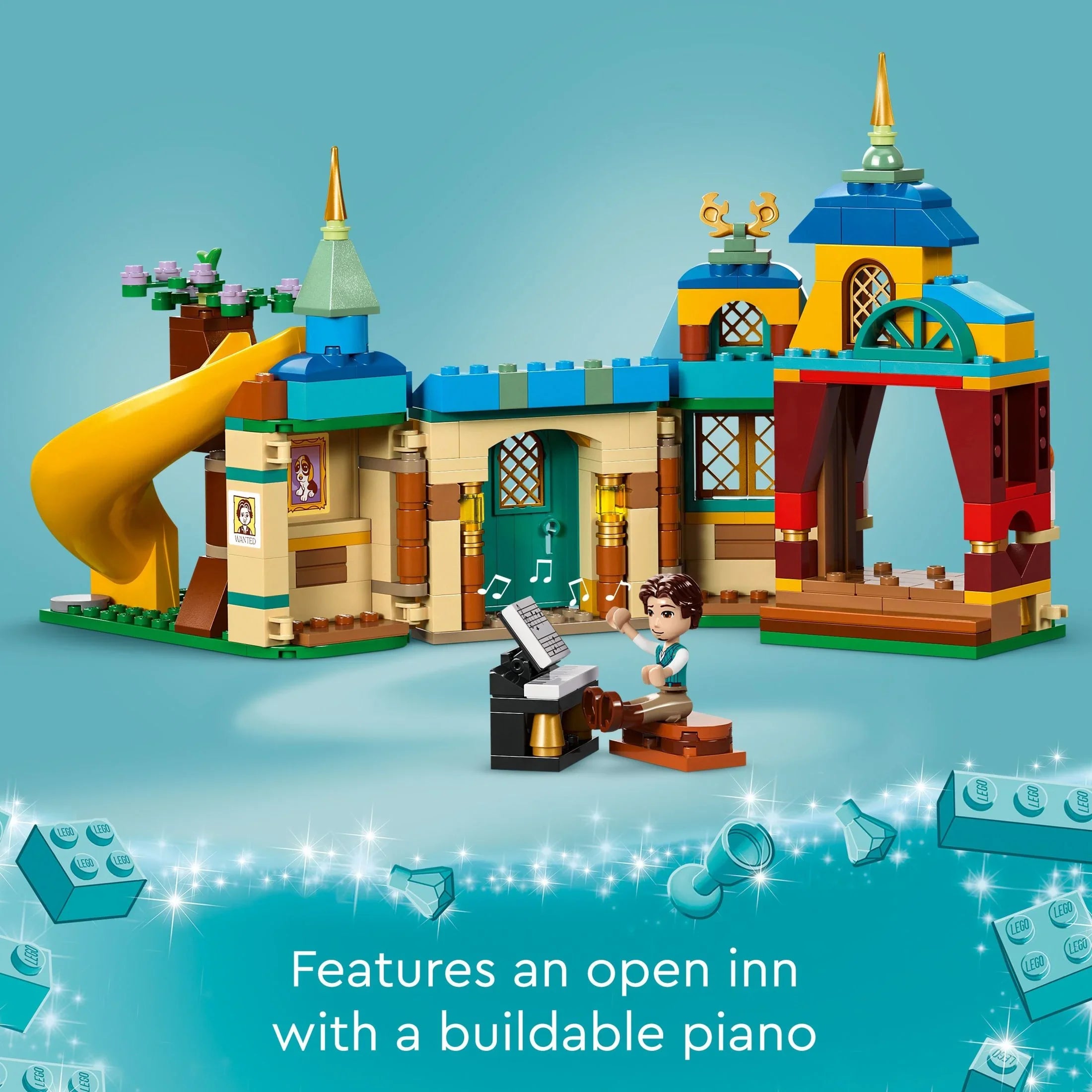 LEGO Disney Princess Rapunzel’s Tower & The Snuggly Duckling Tangled Building Toy with Flynn Rider and Mother Gothel Mini-Dolls; Disney Princess Toy; Fun Gift for Girls and Boys Ages 6 Plus; 43241