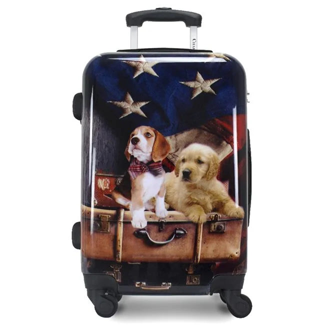 Dogs Freedom Pups 20-foot Carry-On Hardside Expandable Spinner Luggage