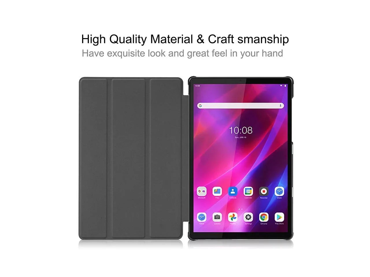 Case For Lenovo Tab K10 Case 10.3 inch 2021 Model TB-X6C6F / TB-X6C6X / TB-X6C6NBF Slim Lightweight Smart Cover Stand Hard Shell