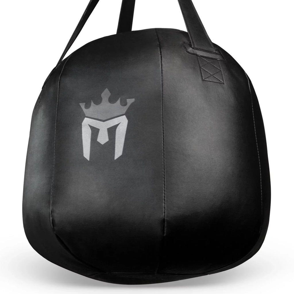 Meister 60lb Filled Wrecking Ball Heavy Bag for Boxing & MMA - Black