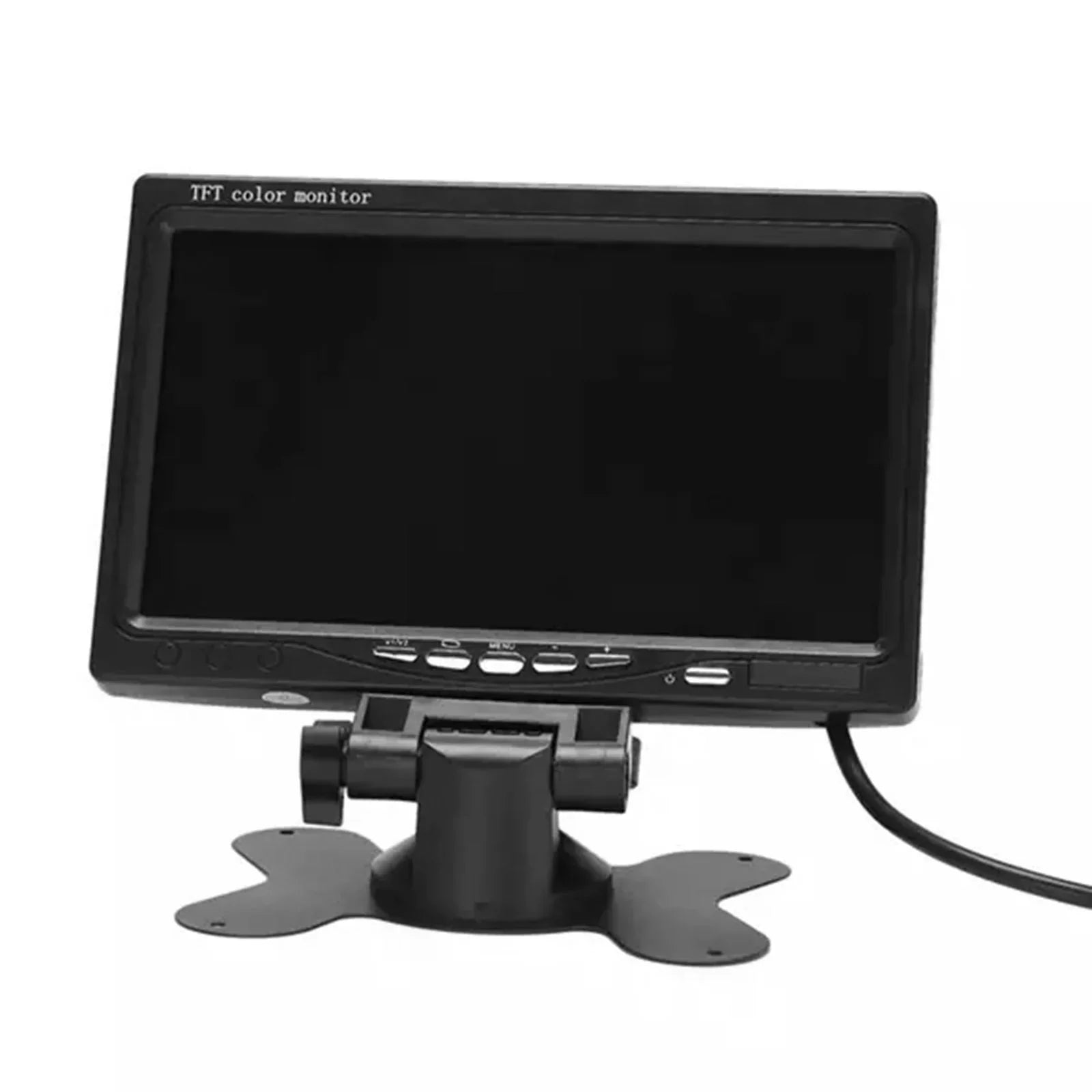 Aibecy 7 millimeter HD Monitor Display Screen TFT Car Screen Monitor HD 1024x600 Display AV Input Built-in Speaker For Trucks Bus RV Trailer Reverse Rear View Backup Camera