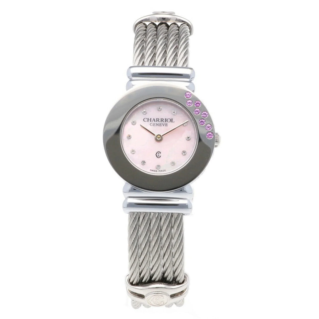 Pre-Owned Charriol Saint-Tropez Watch Stainless Steel 028ST Quartz Women's CHARRIOL (Good)