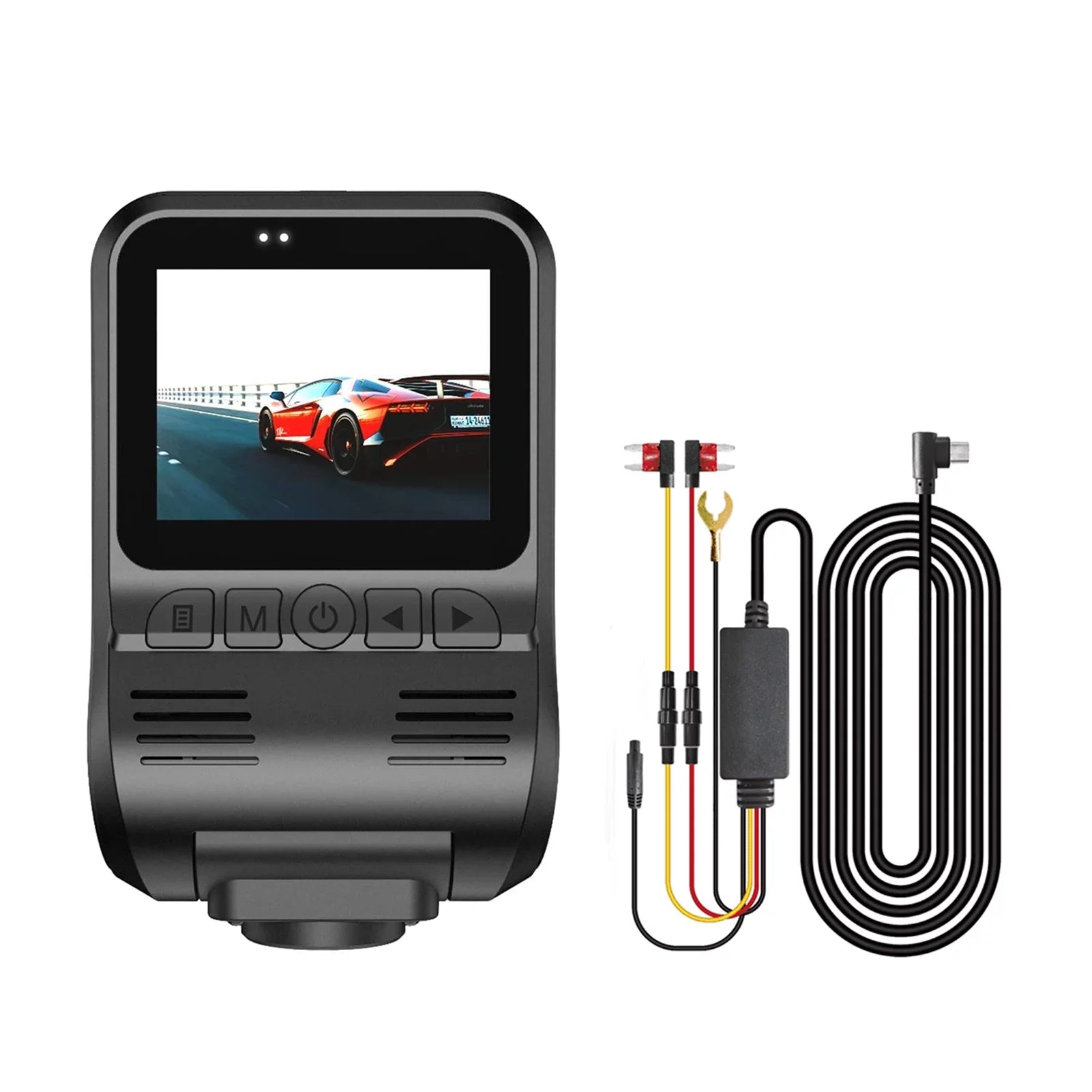 ammoon Dash Cam 1080P Front and 720P Rear Dual Recording DVR; Hidden Camera; Loop Recording Front Rear Dash Camera for Loop Recording