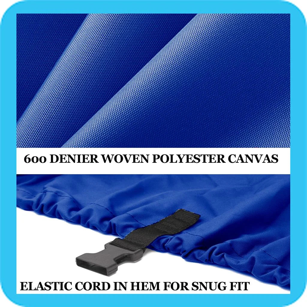 BLUE; GREAT QUALITY BOAT COVER Compatible for DELTA/GREGOR SUPER SEAHAWK 20 O/B 1999