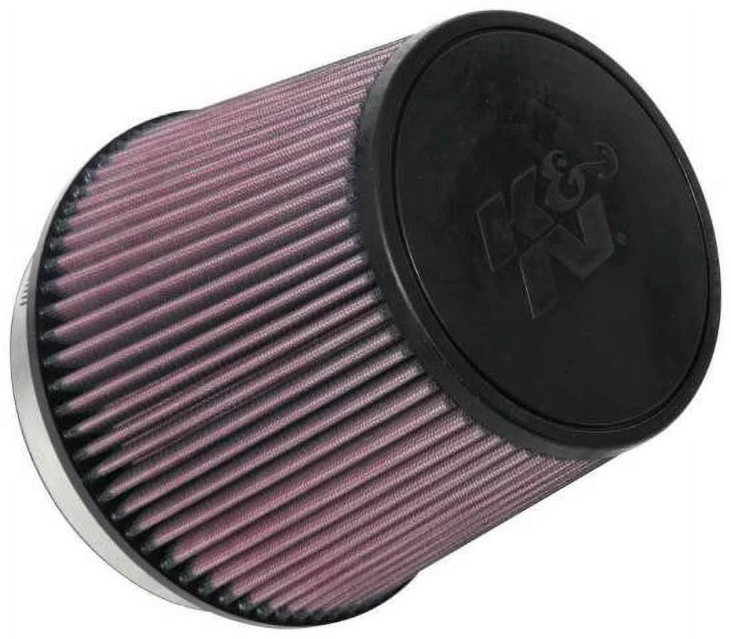 K&N Universal Clamp-On Air Filter: High Performance; Premium; Washable; Replacement Engine Filter: Flange Diameter: 6 In; Filter Height: 6.5 In; Flange Length: 1 In; Shape: Round Tapered; RU-1014