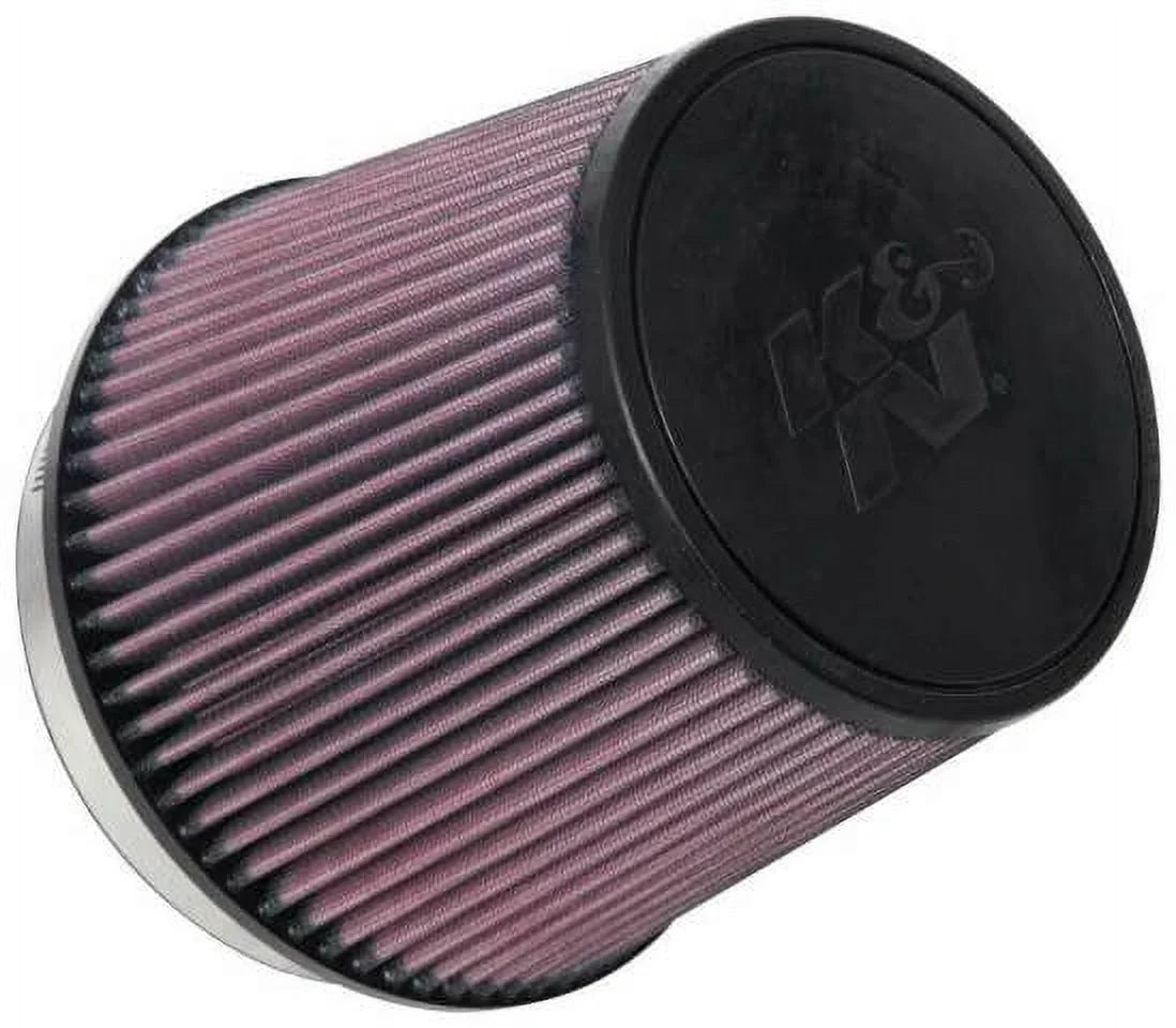 K&N Universal Clamp-On Air Filter: High Performance; Premium; Washable; Replacement Engine Filter: Flange Diameter: 6 In; Filter Height: 6.5 In; Flange Length: 1 In; Shape: Round Tapered; RU-1014