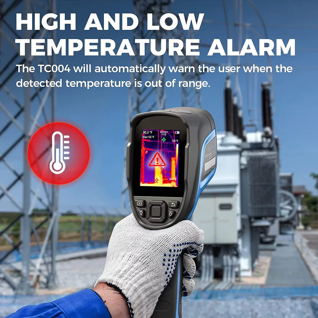 Thermal Imaging Camera; TOPDON TC004 256 x 192 IR High Resolution 12-Hour Battery Life Thermal Camera Handheld Infrared Camera