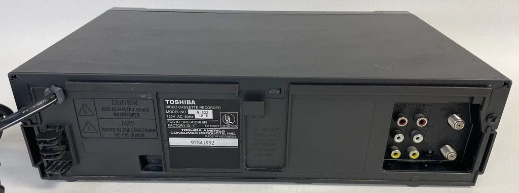 Toshiba 4-Head Hi-Fi VCR W522