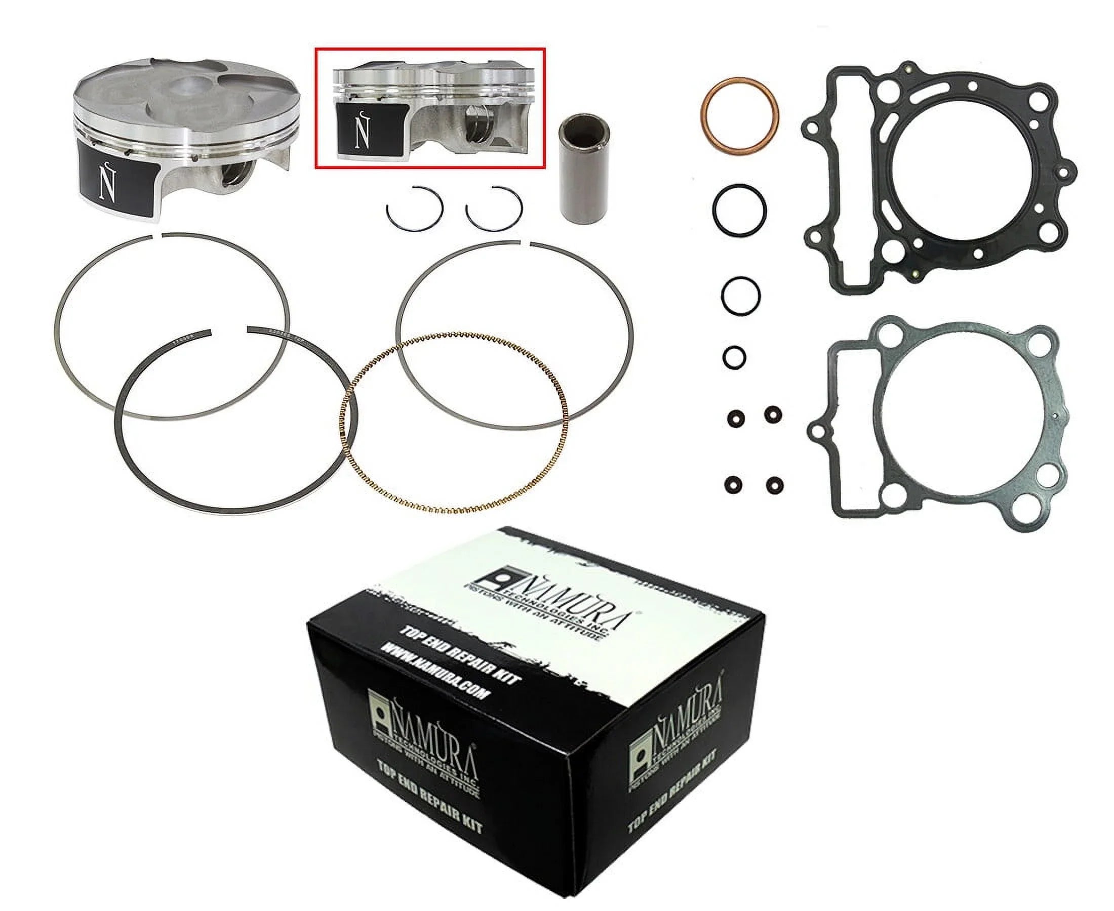 Namura Technologies FX-30039-BK Top End Repair Kit (B) - Standard Bore76.95mm; 13.4:1 Compression