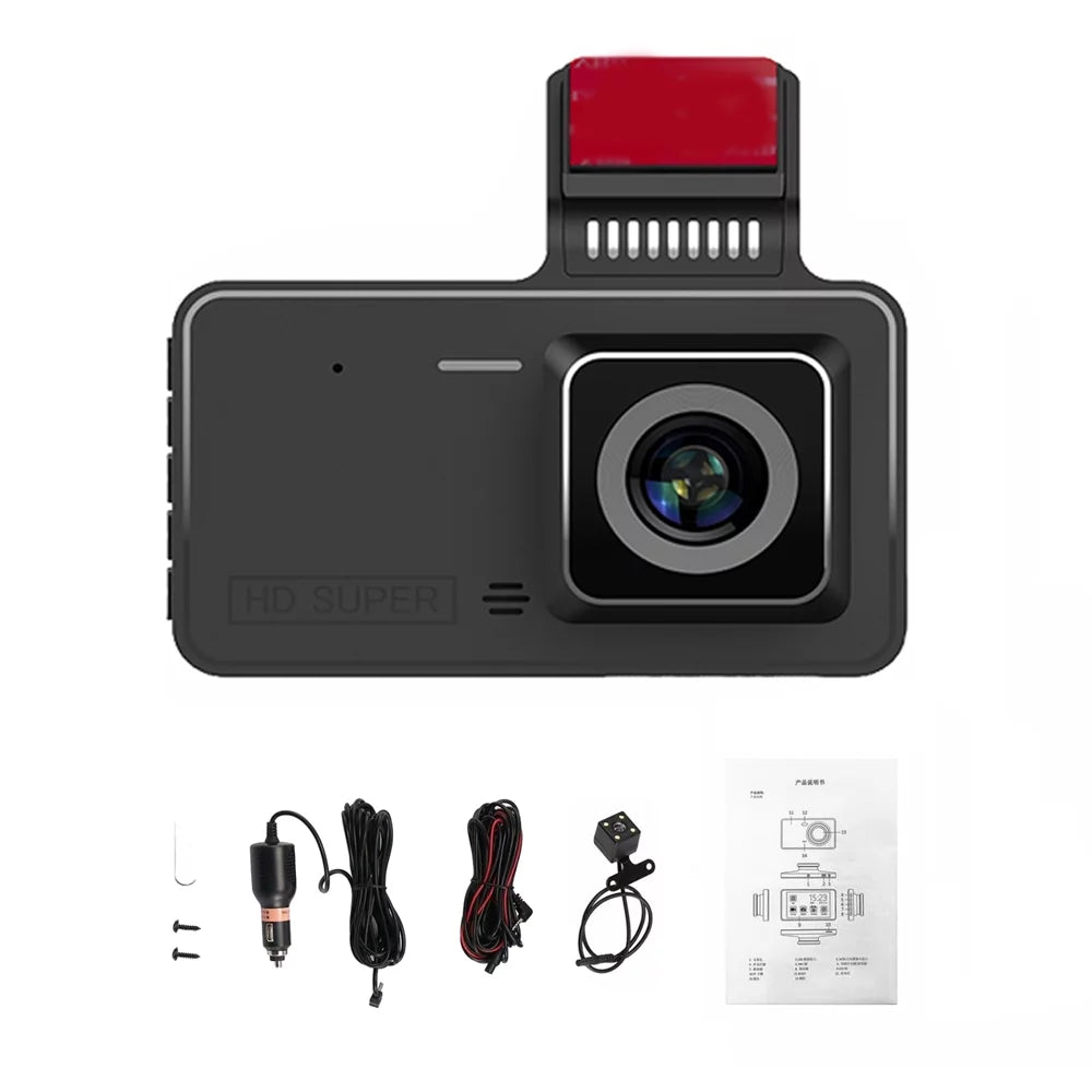 Tomshoo 1080P DVR Dash Camera; Car Dashcam Driving Recorder; Touchscreen; Night Vision; Loop Recording