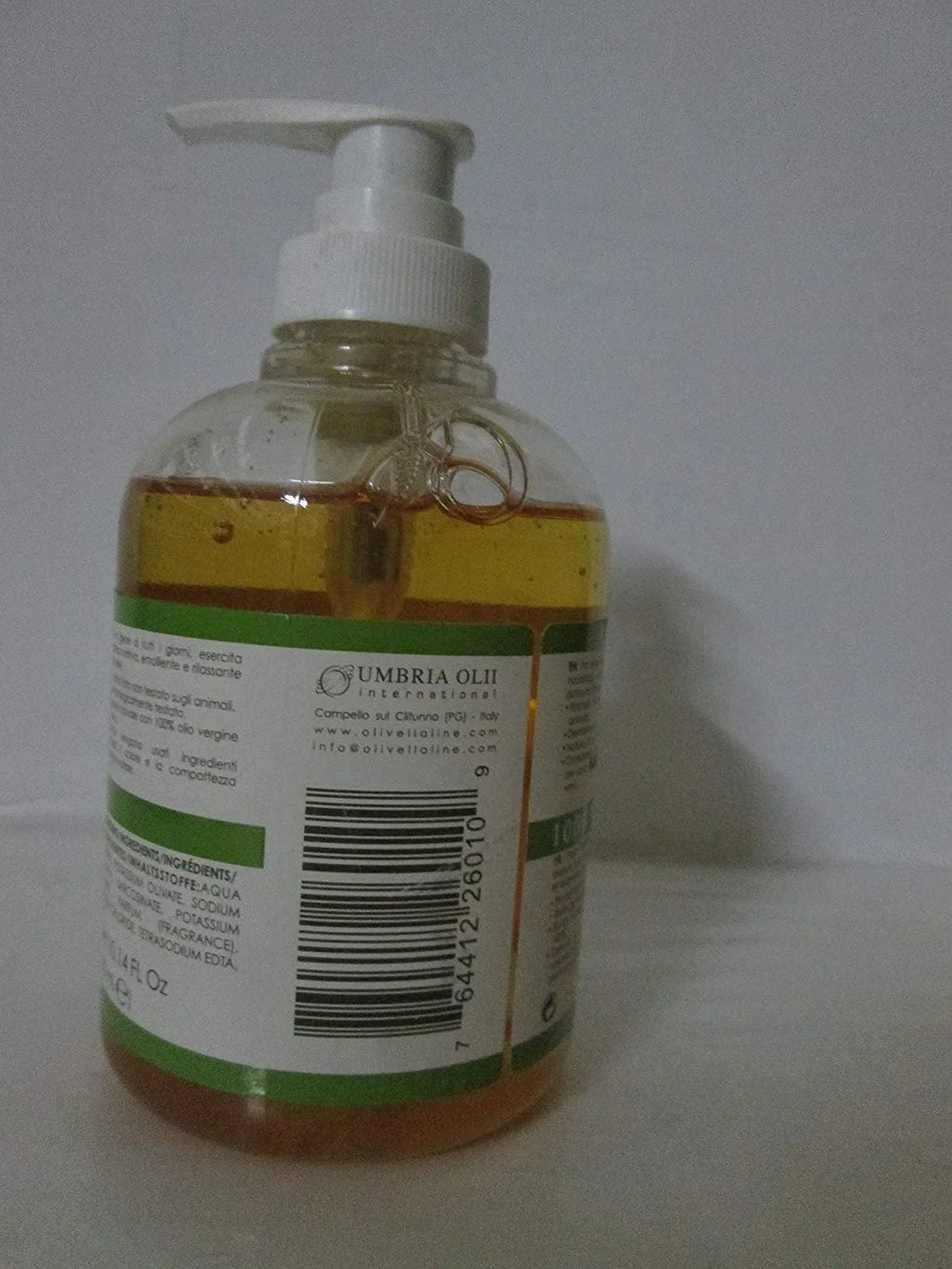 Olivella Virgin Olive Oil Face and Body Liquid Soap 10.14 oz Pack of 4