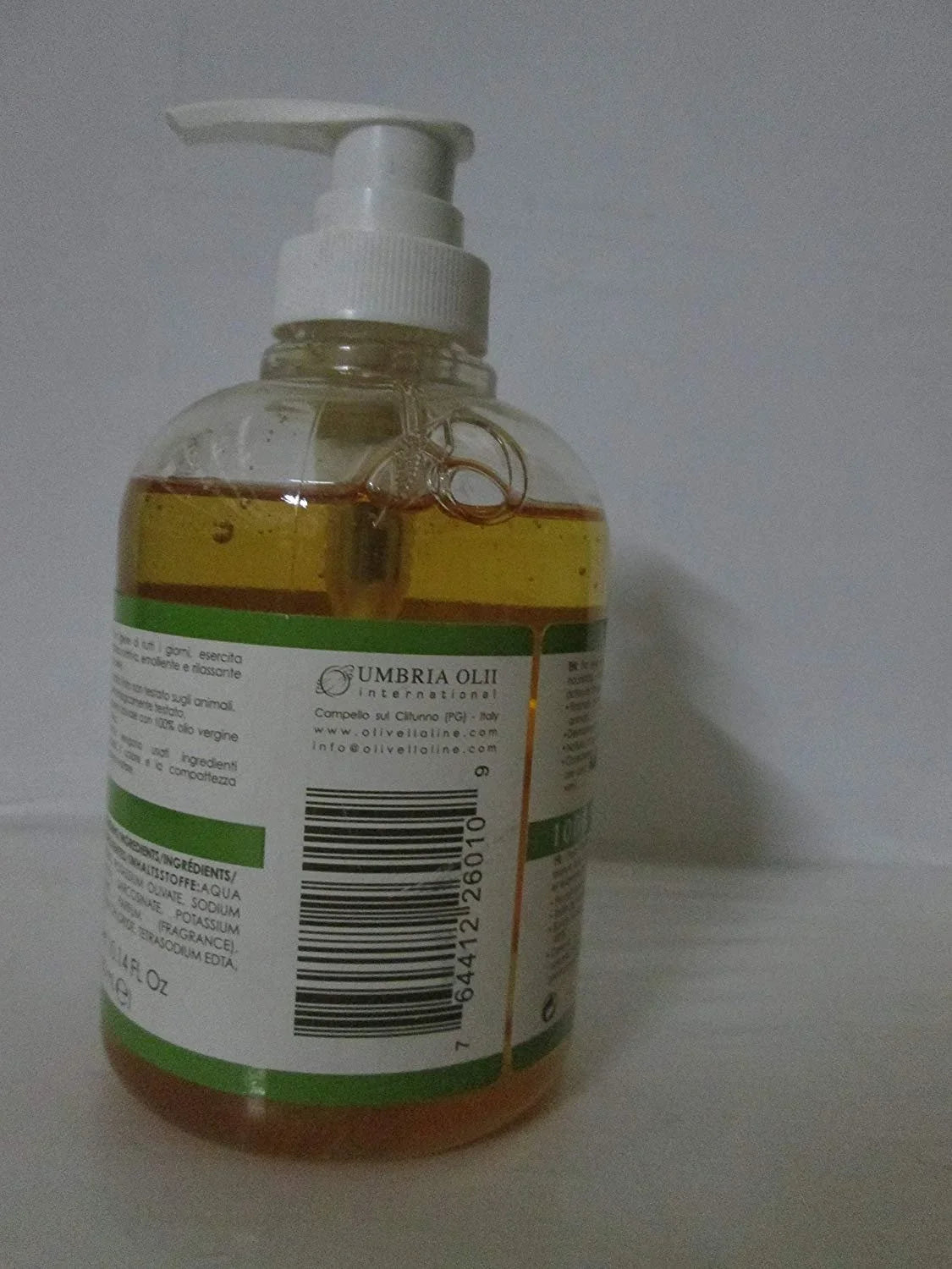 Olivella Virgin Olive Oil Face and Body Liquid Soap 10.14 oz Pack of 4