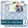 Filti 7500 Pleated Home HVAC Furnace 20x25x5 MERV 13 Air Filter (2 Pack)