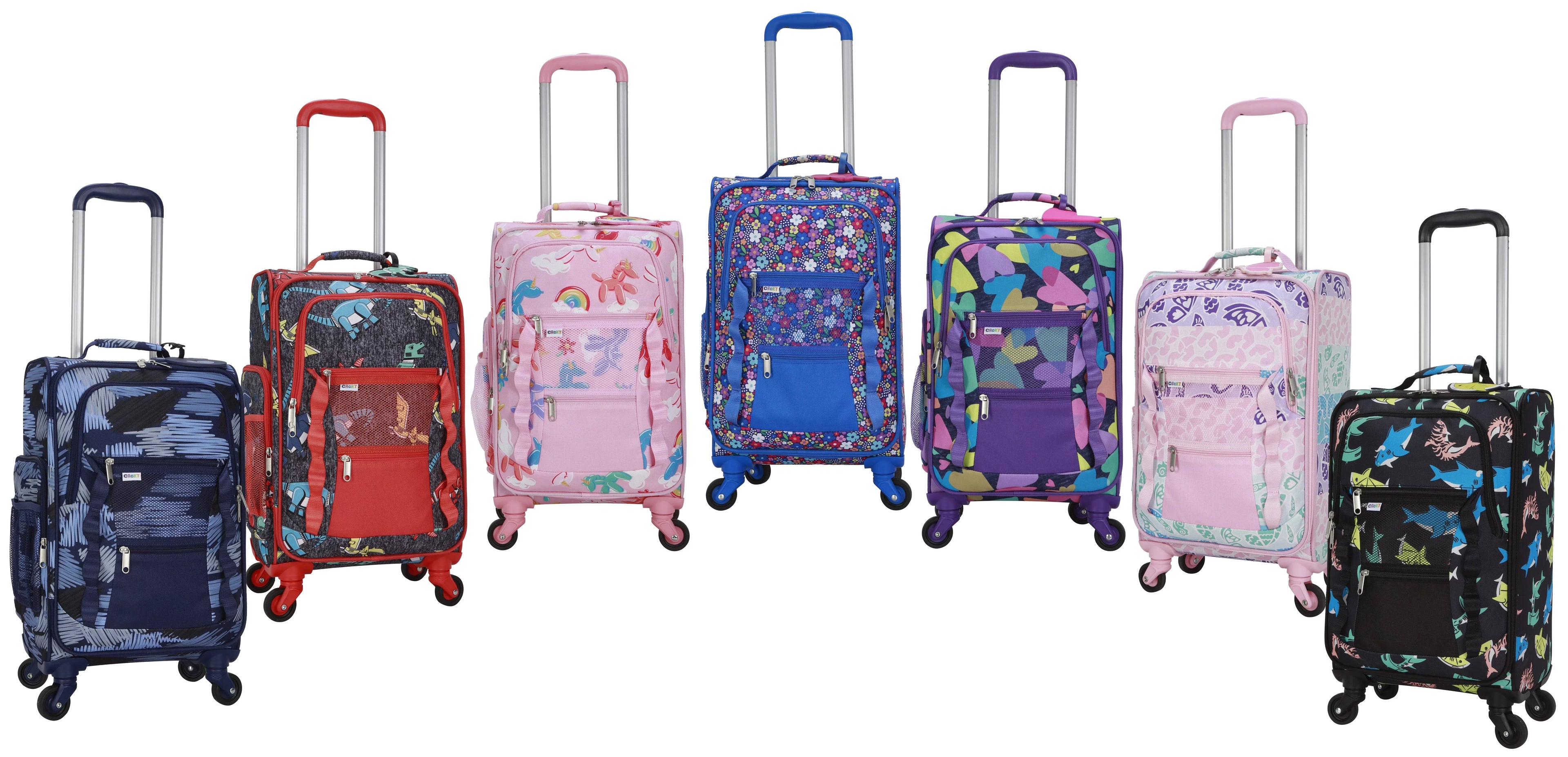 CRCKT 3 PC SPREAD LOVE SOFTSIDE WITH PACKING CUBE AND LUGGAGE TAG