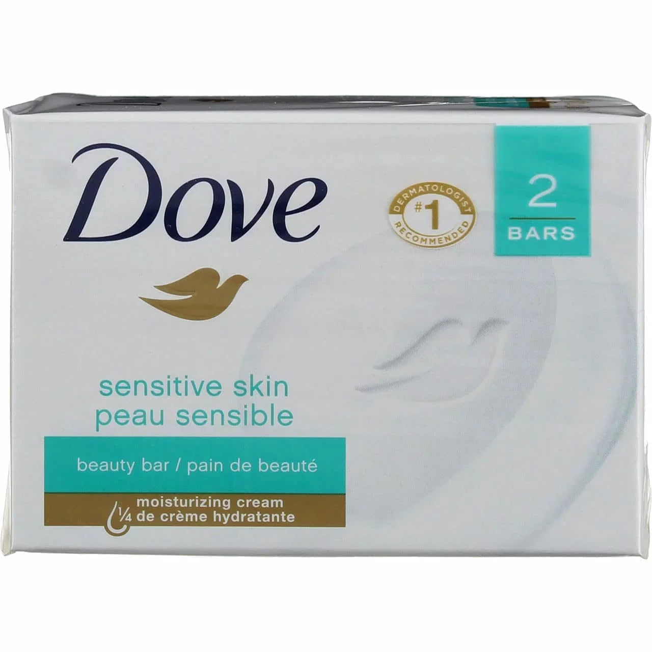 Dove Sensitive Skin Unscented Hypo-Allergenic Beauty Bar 4 Oz; 2 Ea (Pack Of 3)