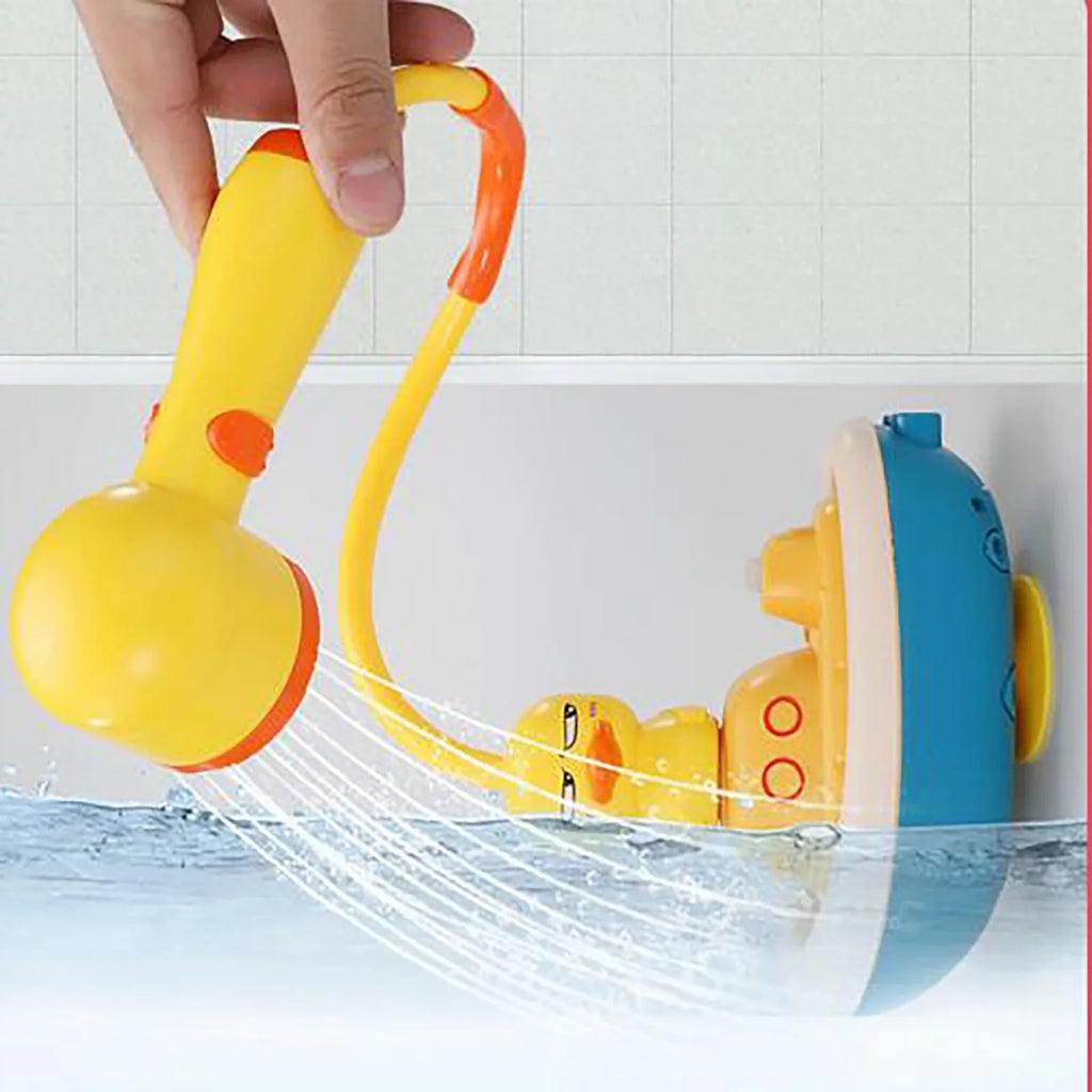YHAIOGS Baby Shower TOys; Current-activated Apply TOys; 3 Kinds of Revolving Ship Ducks