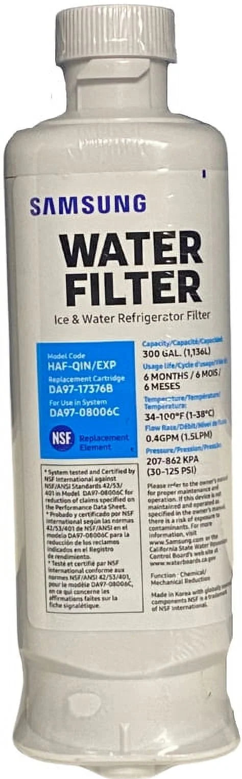 4-Pack Replacement for DA97-17376B HAF-QIN/EXP Refrigerator Filter New; Sealed