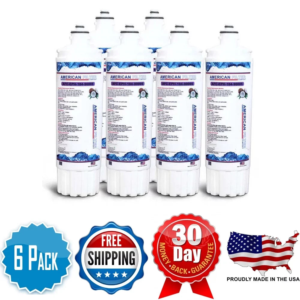 AFC Brand ; Filters ; Model # AFC-EPH-104-9000S ; Compatible with EverPure® EF-1500 - 6 Filters - Made in U.S.A.