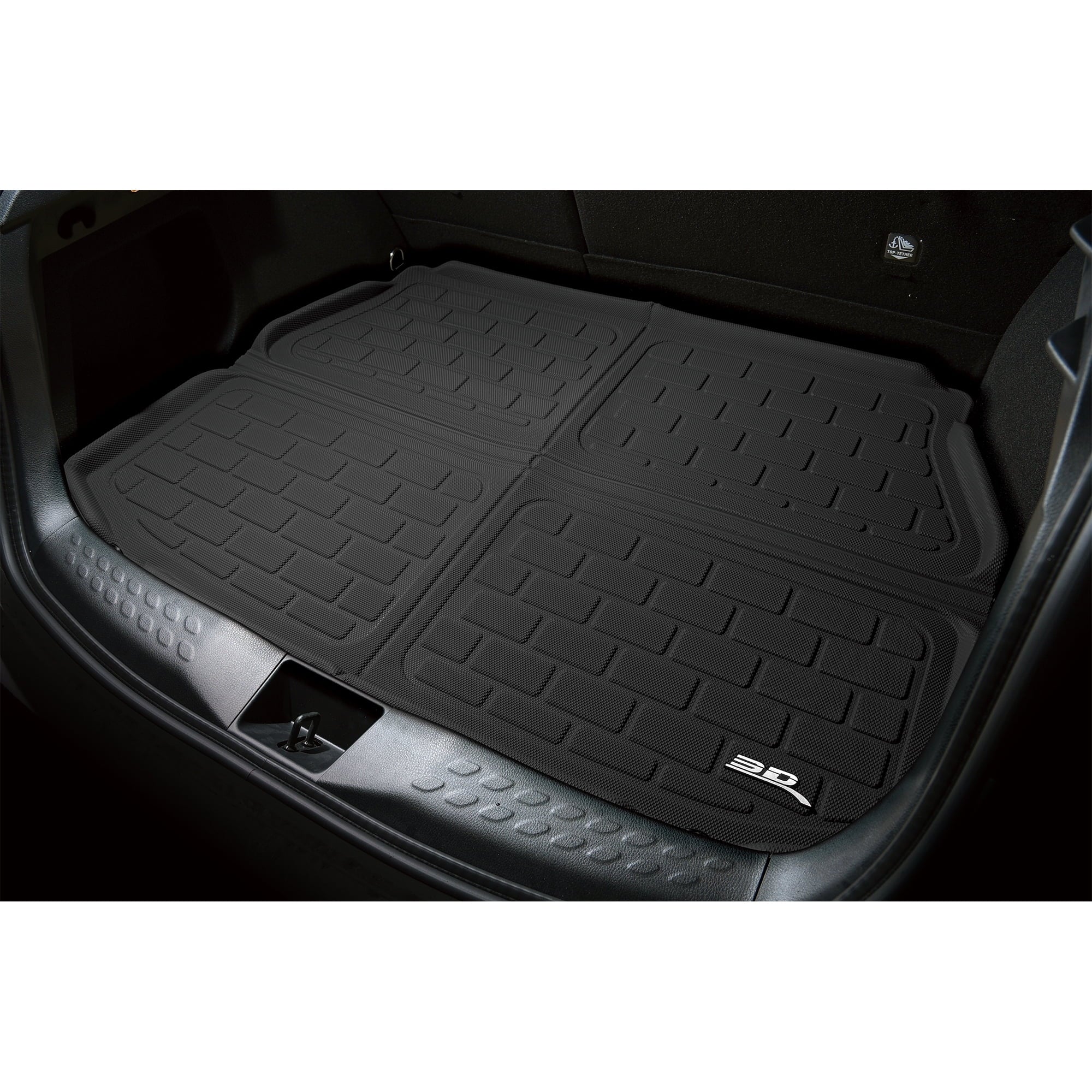 3D MAXpider KAGU Cargo Liner (BLACK) compatible with AUDI Q7 (4M)/SQ7 (4M) 2017-2024 - Cargo Liner