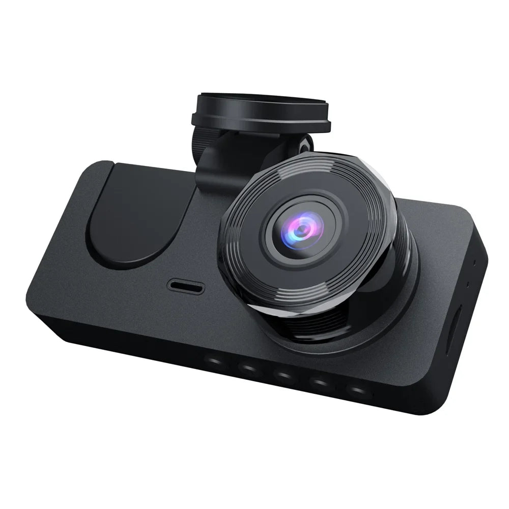 Shinysix 1080P DVR Dash Camera Front & Inside & Rear Camera Driving Recorder 2 millimeter Screen Dashcam Support Night-Vision Loop Recording Motion Detection One-Key Lock