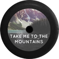 2018 2019 Wrangler JL Backup Camera Take Me to the Mountains Lake Ocean Travel Spare Tire Cover for Jeep RV 33 cm