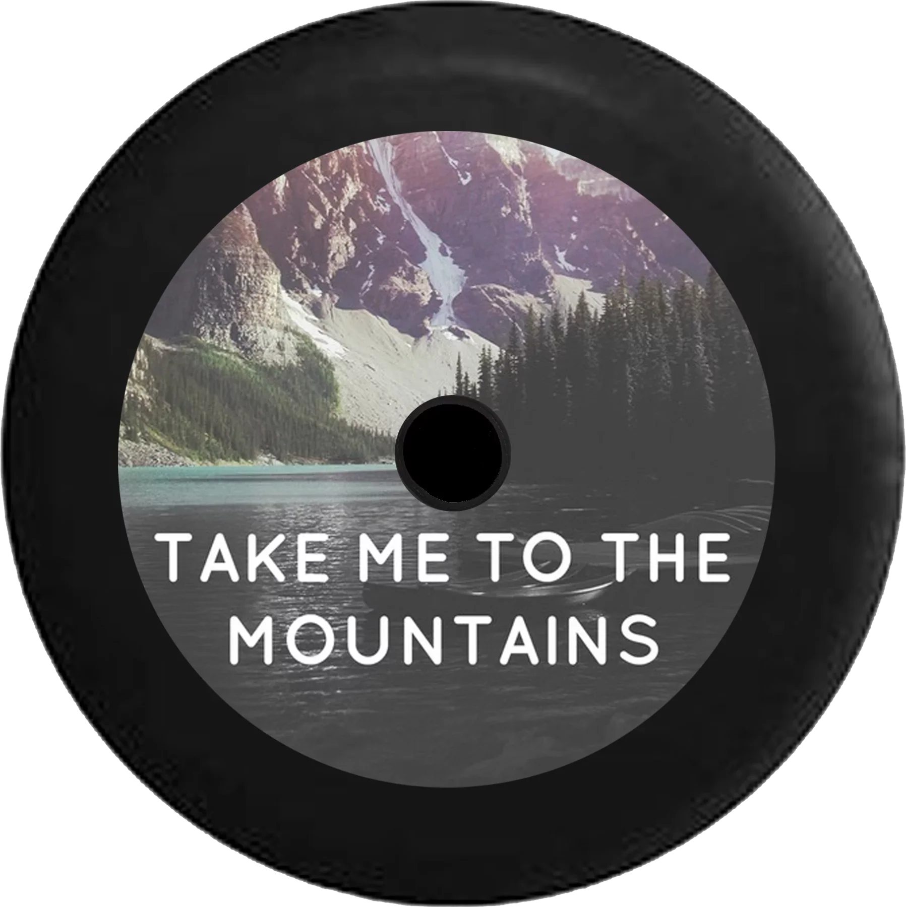 2018 2019 Wrangler JL Backup Camera Take Me to the Mountains Lake Ocean Travel Spare Tire Cover for Jeep RV 33 cm