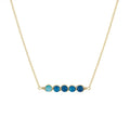 Blue Box Boutique Inc Wire Wrapped Lapis Lazuli Bar Pendant Necklace for Women; Teens