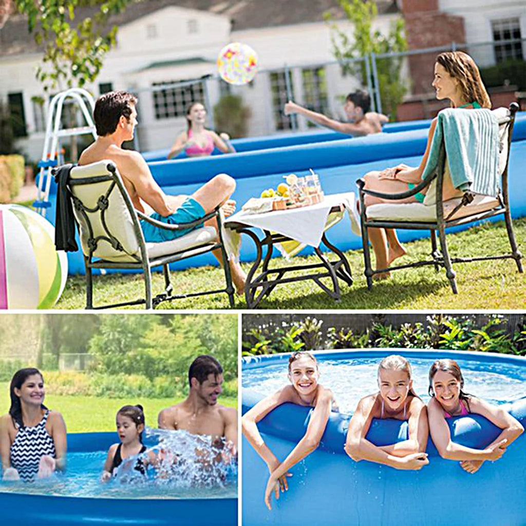 12ft X 30in Inflatable Swimming Pool Above Ground Included Pump