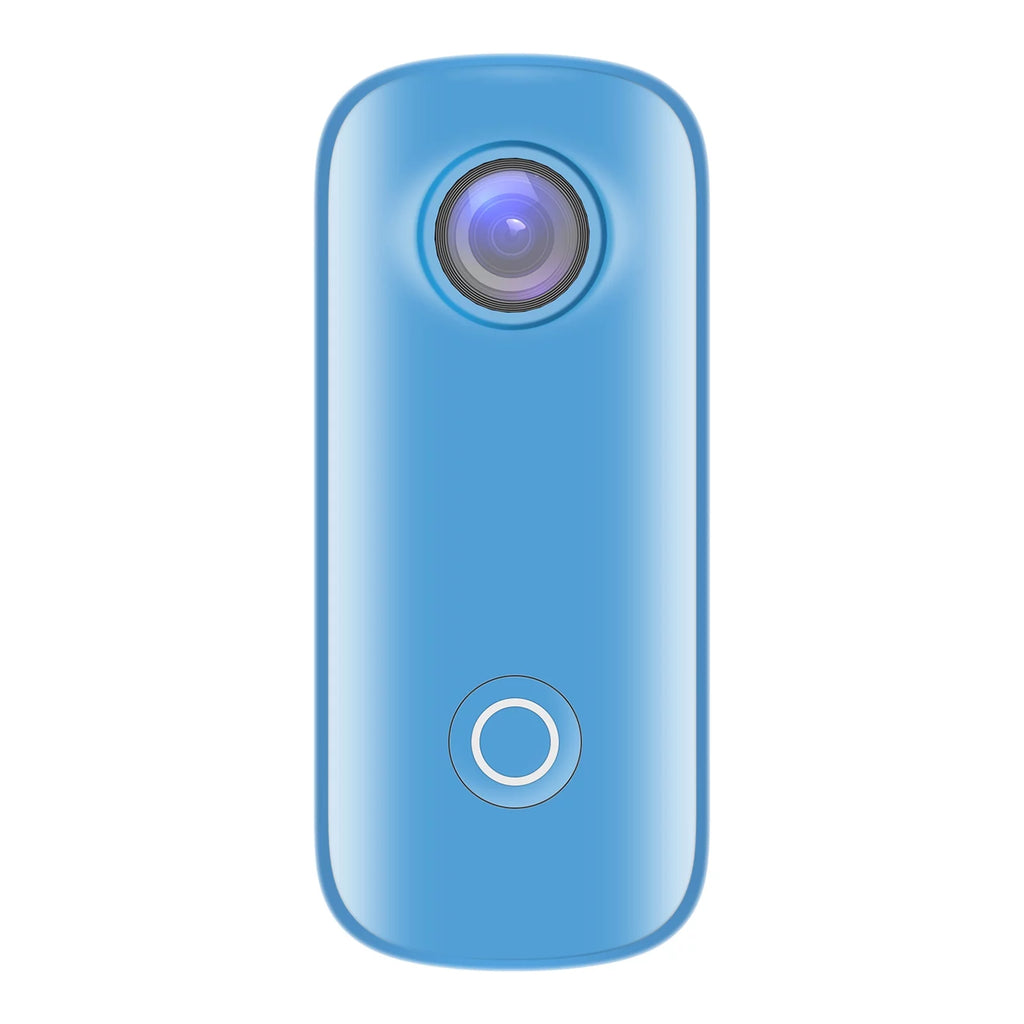 SJCAM C100 Action Camera 1080P/30fps Digital Video Camera 30M Liquidproof Magnetic Body Built-in Battery WiFi Connection APP Sharing with Liquidproof Case Back Clip Lanyard