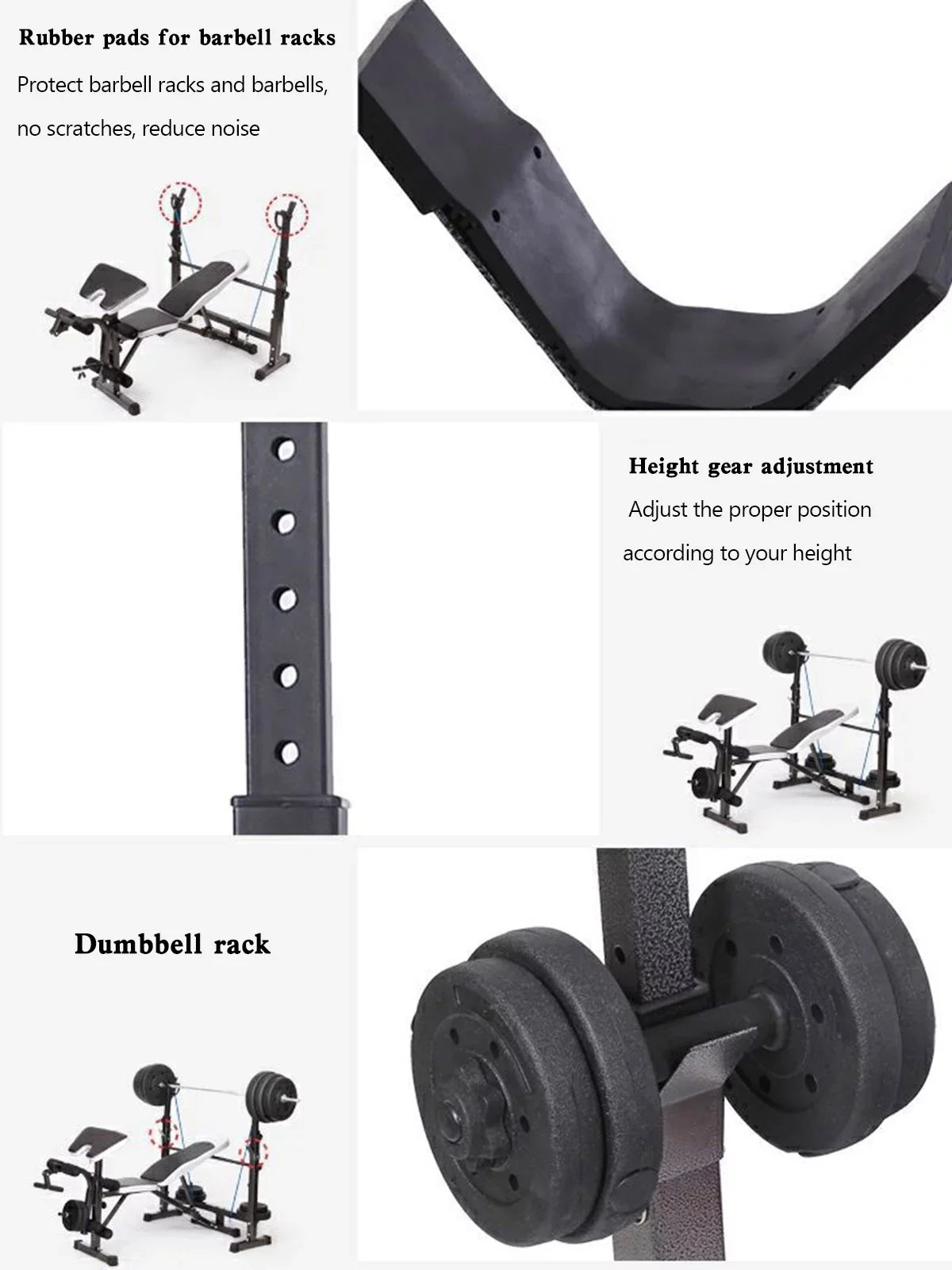 US Stock Body Champ Olympic Weight Bench; Workout Equipment for Home Workouts; Bench Press with Preacher Curl; Leg Developer and Crunch Handle for At Home Workouts
