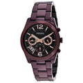 Fossil Women's Perfect Boyfriend ES4110 Brown Stainless-Steel Analog Quartz Dress Watch