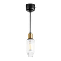 " Moderne Hanglamp met Slede en Helder Glas"