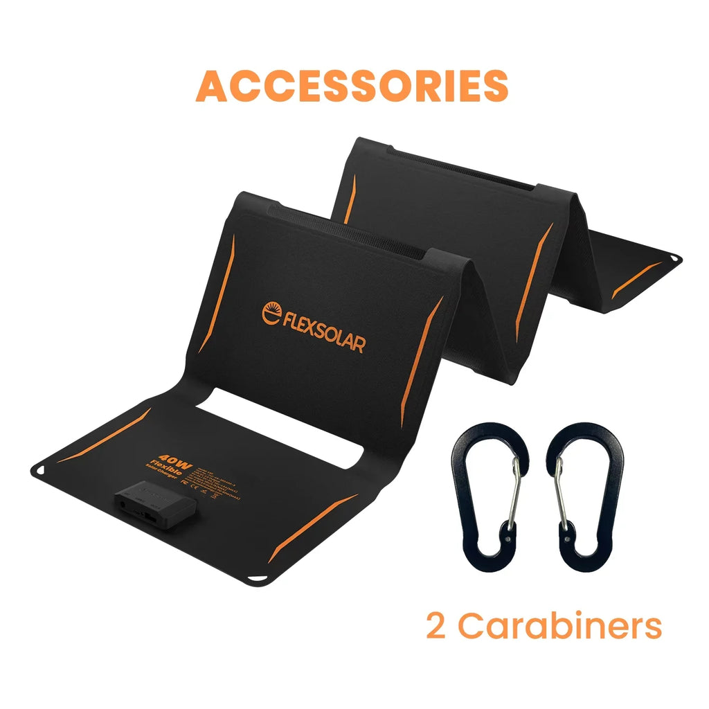 FLEXSOLAR 30W Flexible Monocrystalline Foldable Solar Charger
