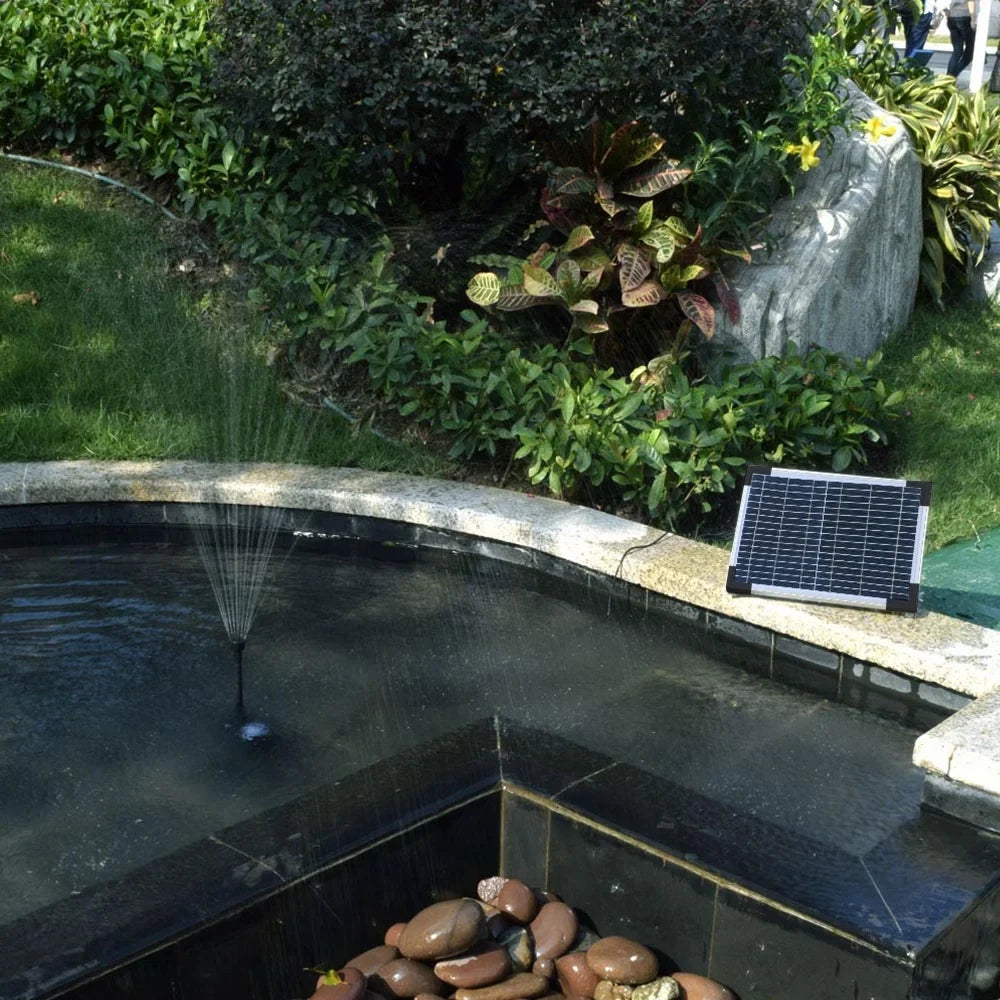 High Solar Pump Garden Fountain; Eco friendly and Efficient Decor