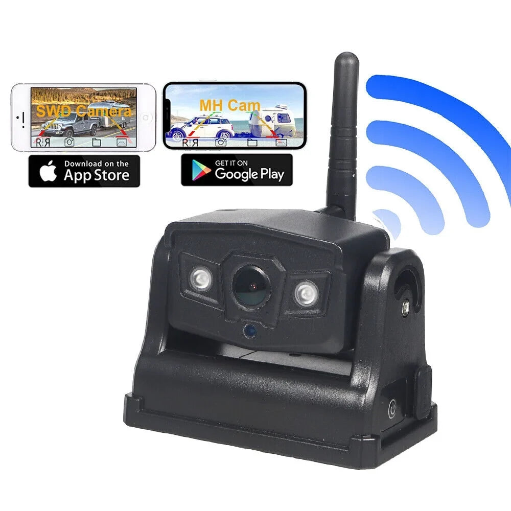 JahyShow Magnetic WiFi Wireless Backup Camera; Powerful 9600mAh Battery; Ideal for Front/Rear View