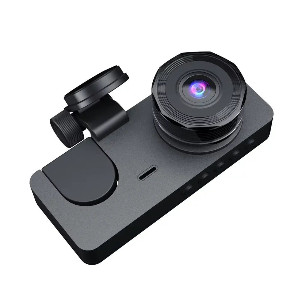 Shinysix 1080P DVR Dash Camera Front & Inside & Rear Camera Driving Recorder 2 millimeter Screen Dashcam Support Night-Vision Loop Recording Motion Detection One-Key Lock